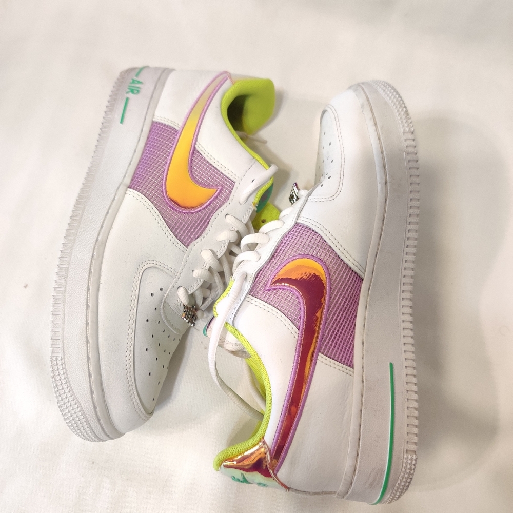 Nike Air Force Womens Multicolor Shoe Sneaker 8 - Picture 2 of 7